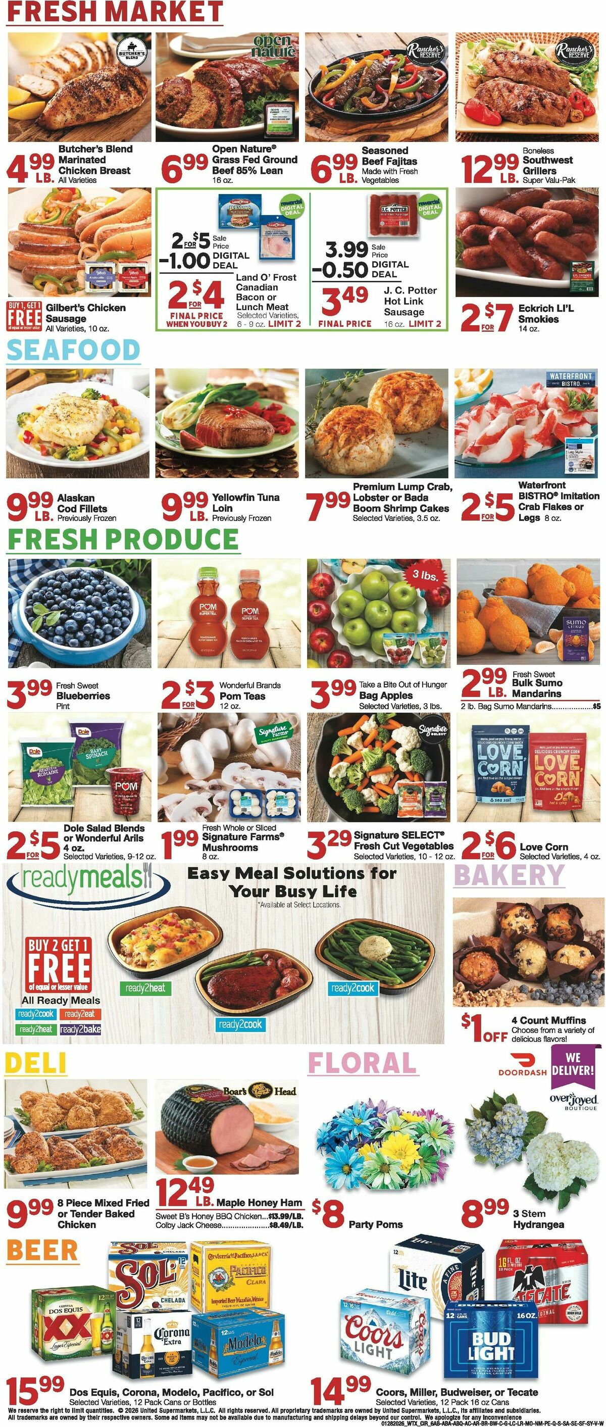 United Supermarkets Weekly Ad from January 28