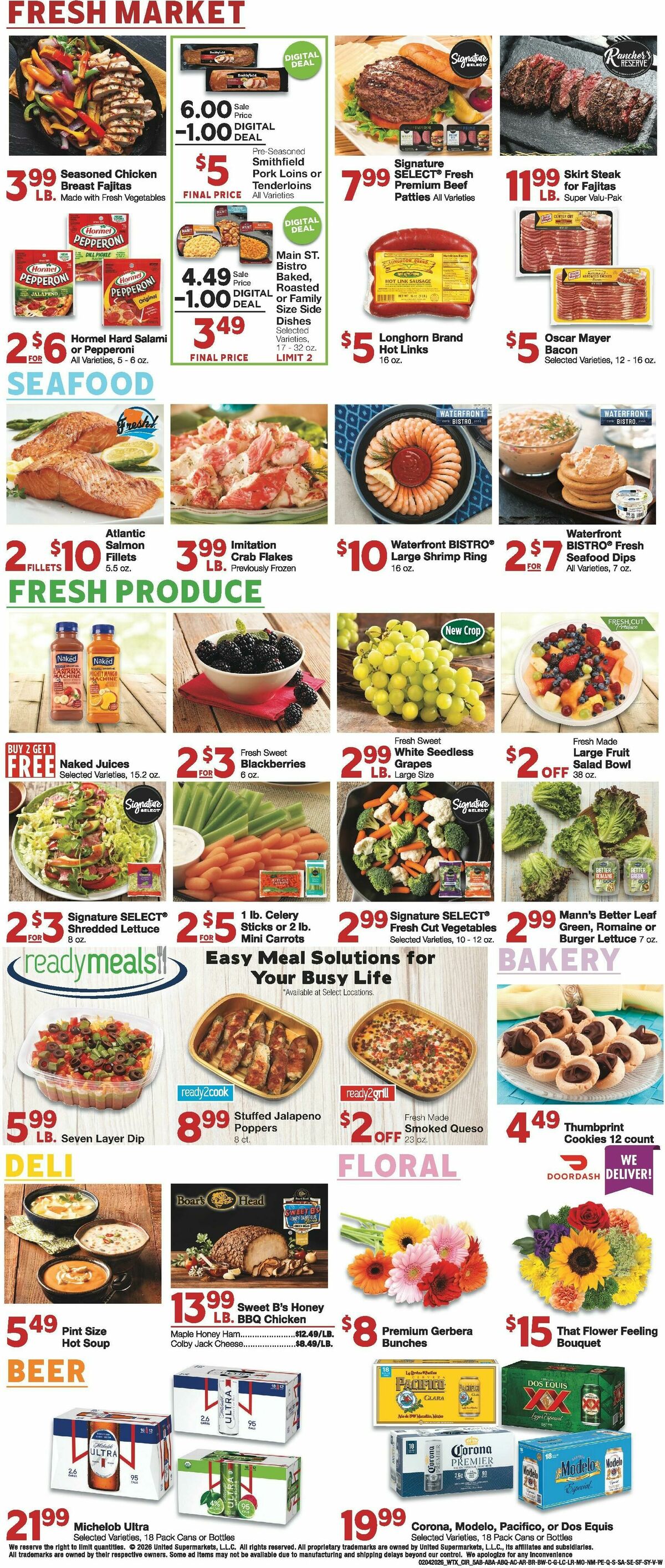 United Supermarkets Weekly Ad from February 4