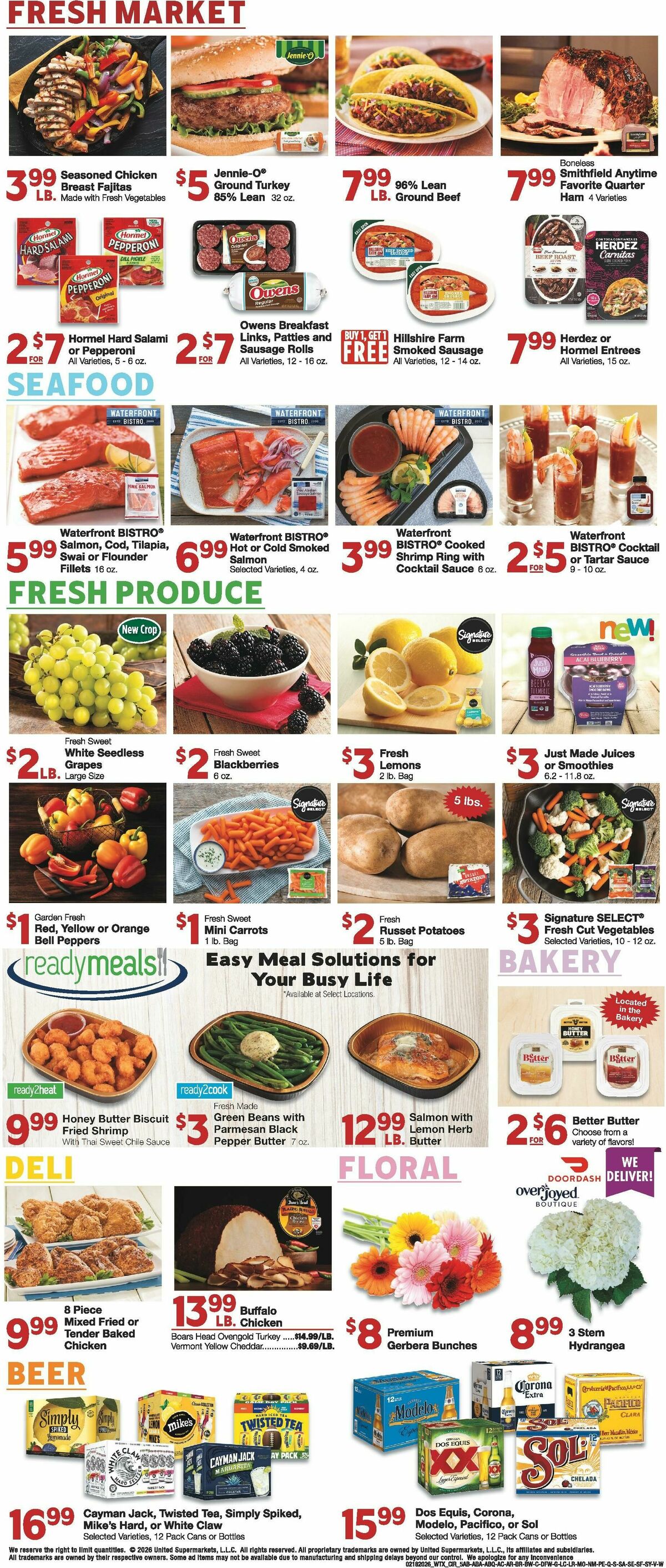 United Supermarkets Weekly Ad from February 18