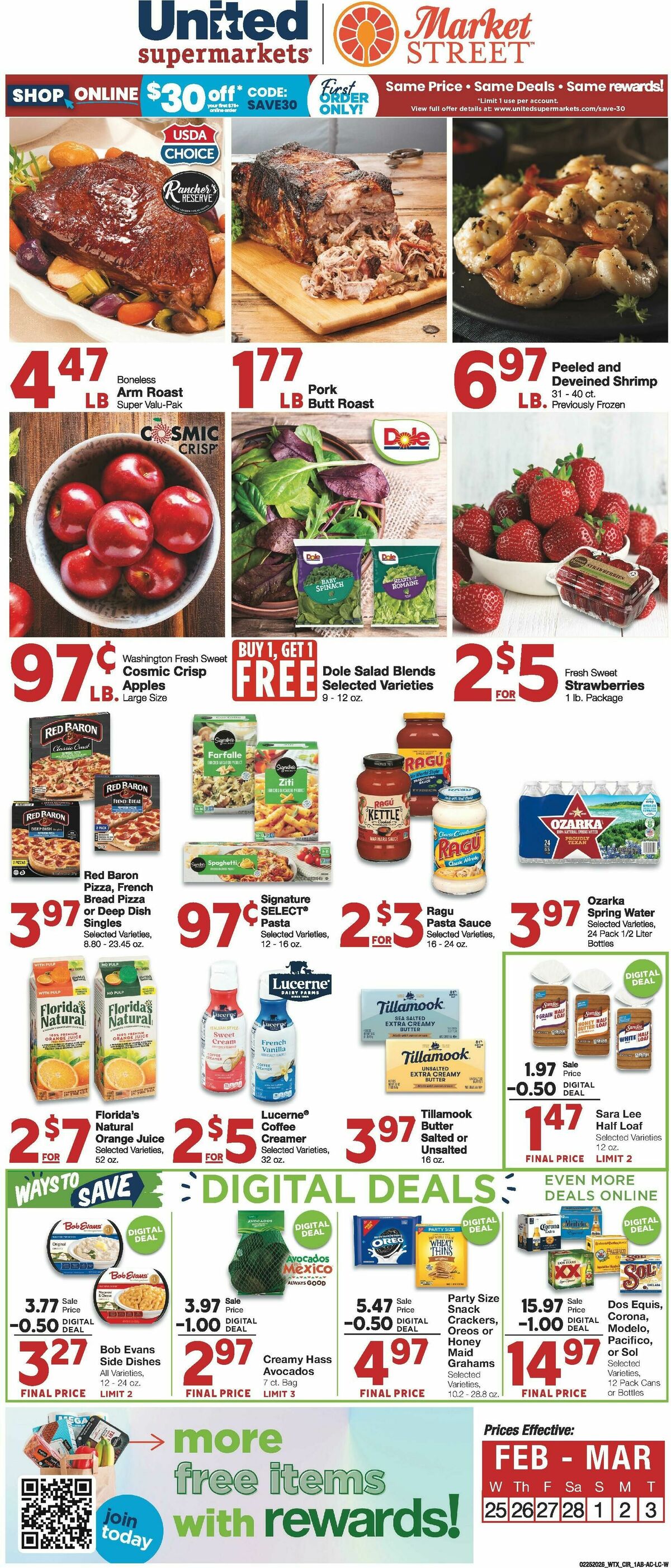 United Supermarkets Weekly Ad from February 25