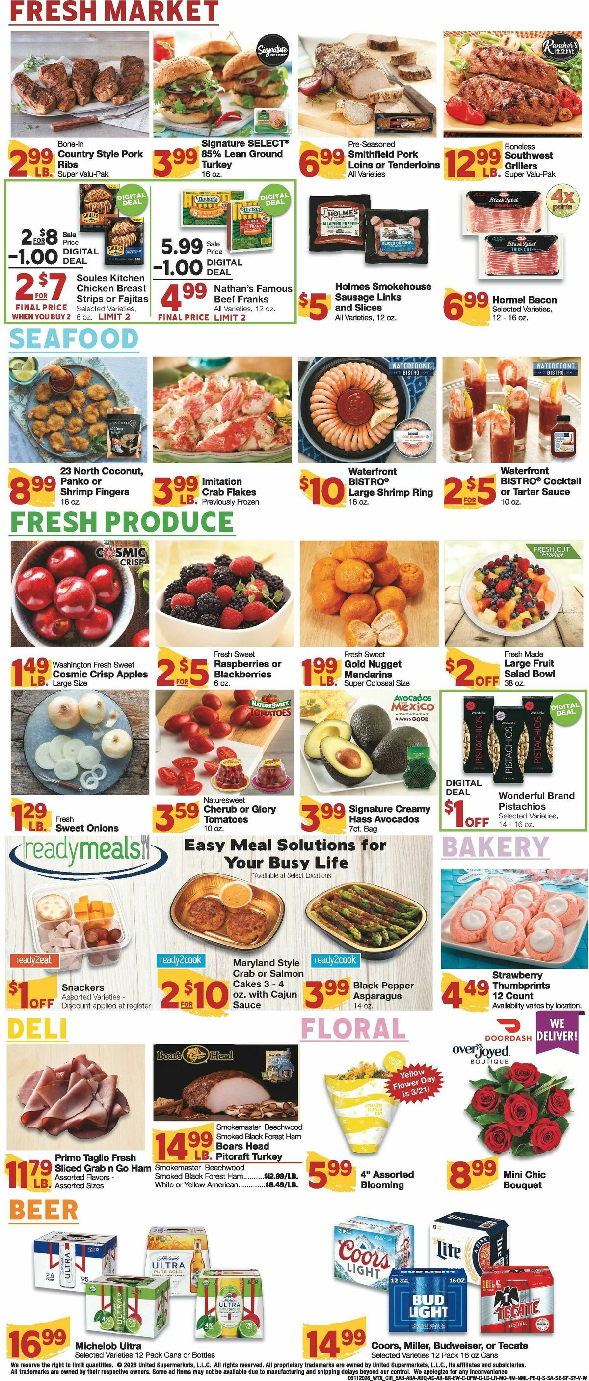 United Supermarkets Weekly Ad from March 11