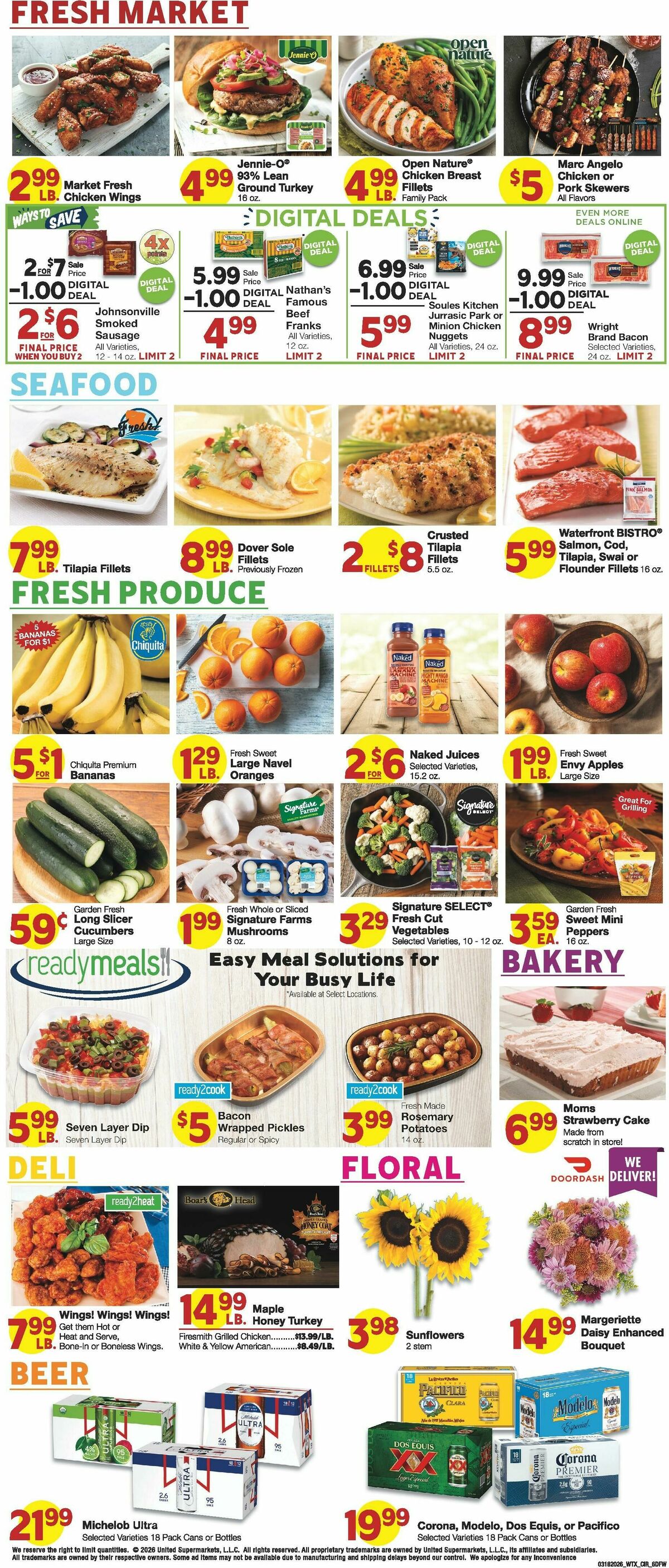 United Supermarkets Weekly Ad from March 18