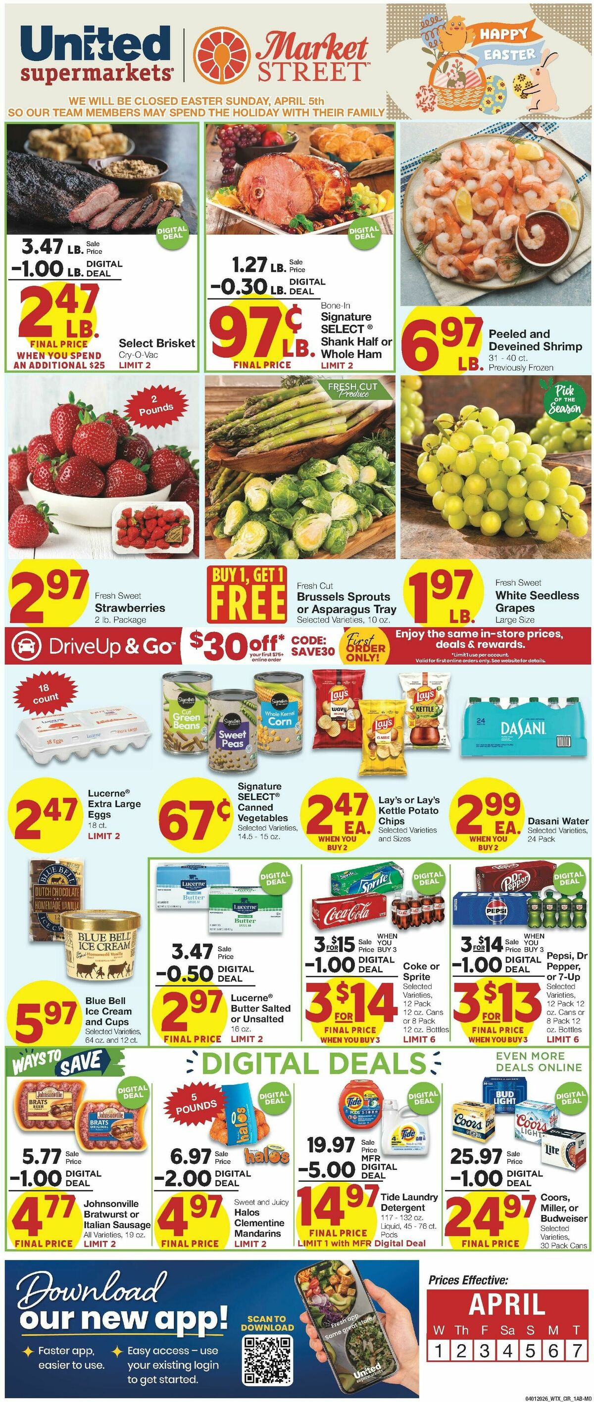 United Supermarkets Weekly Ad from April 1