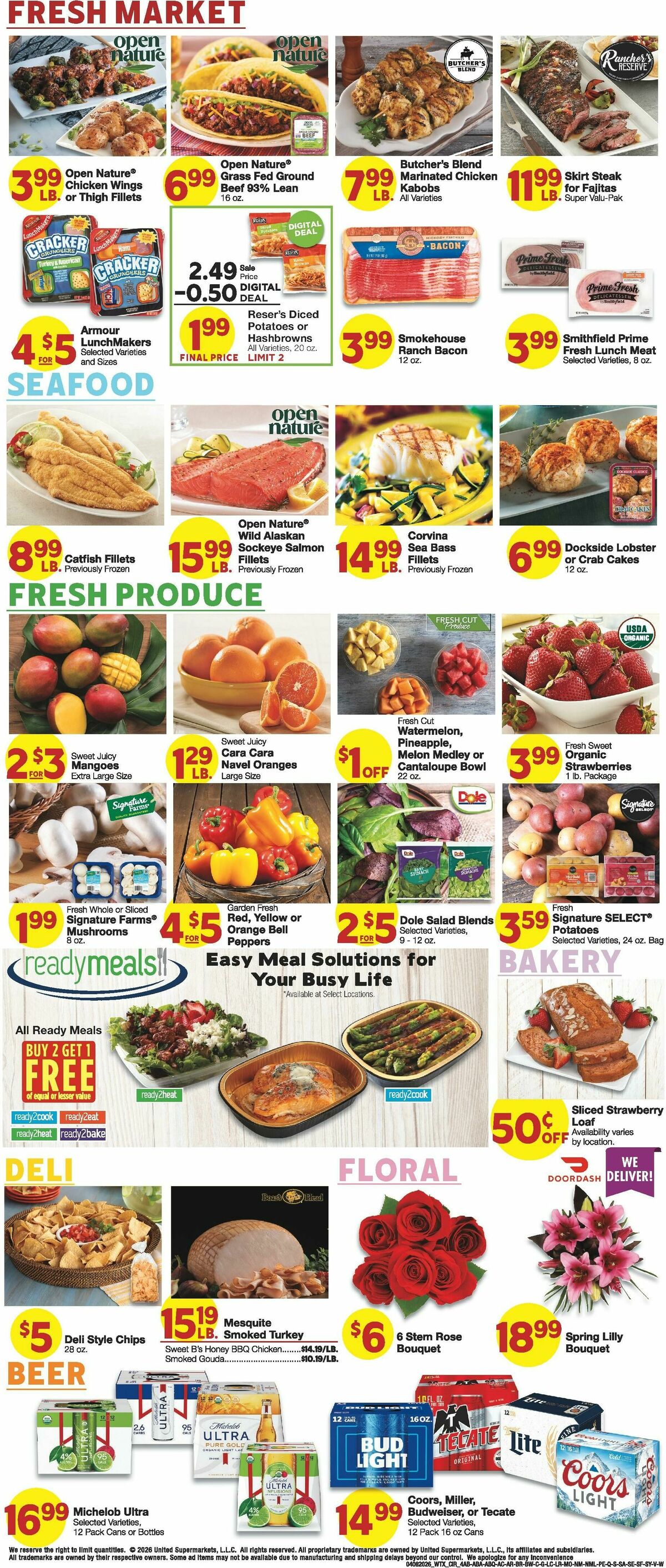 United Supermarkets Weekly Ad from April 8