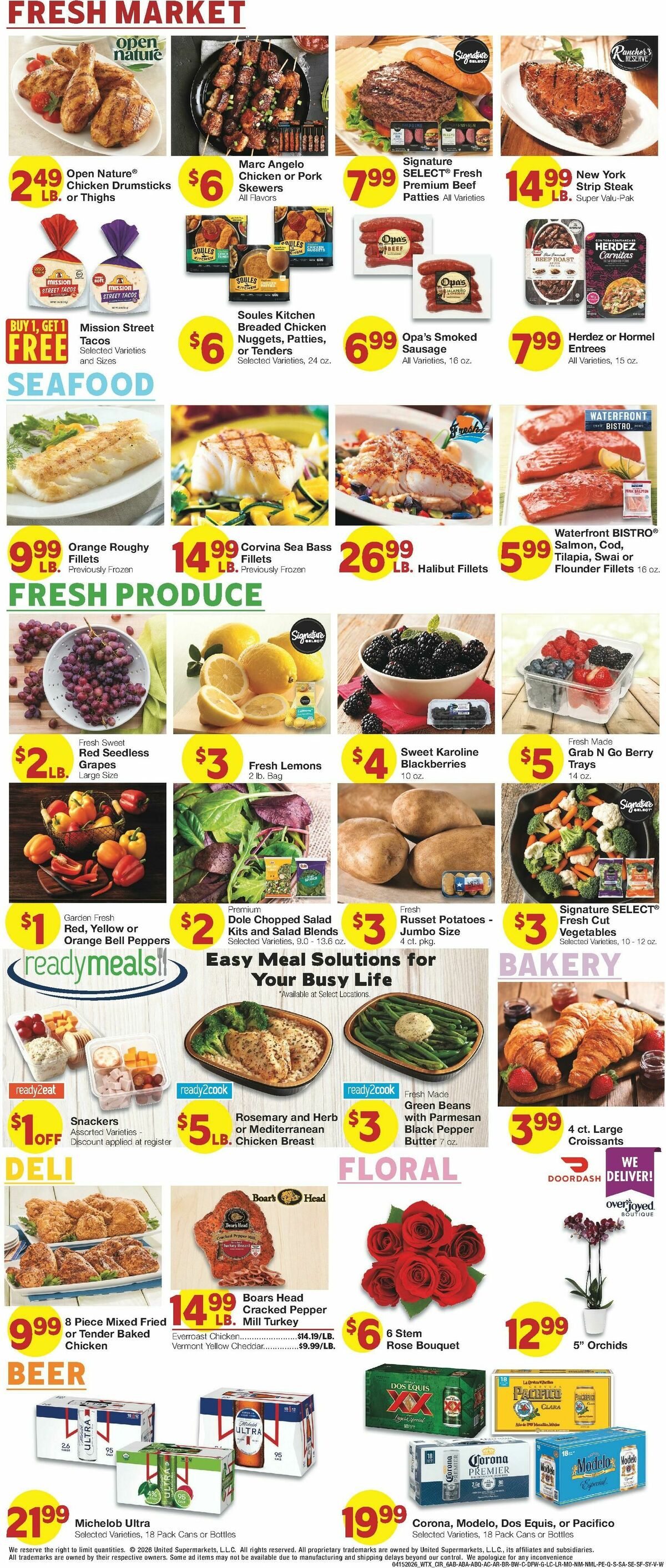 United Supermarkets Weekly Ad from April 15