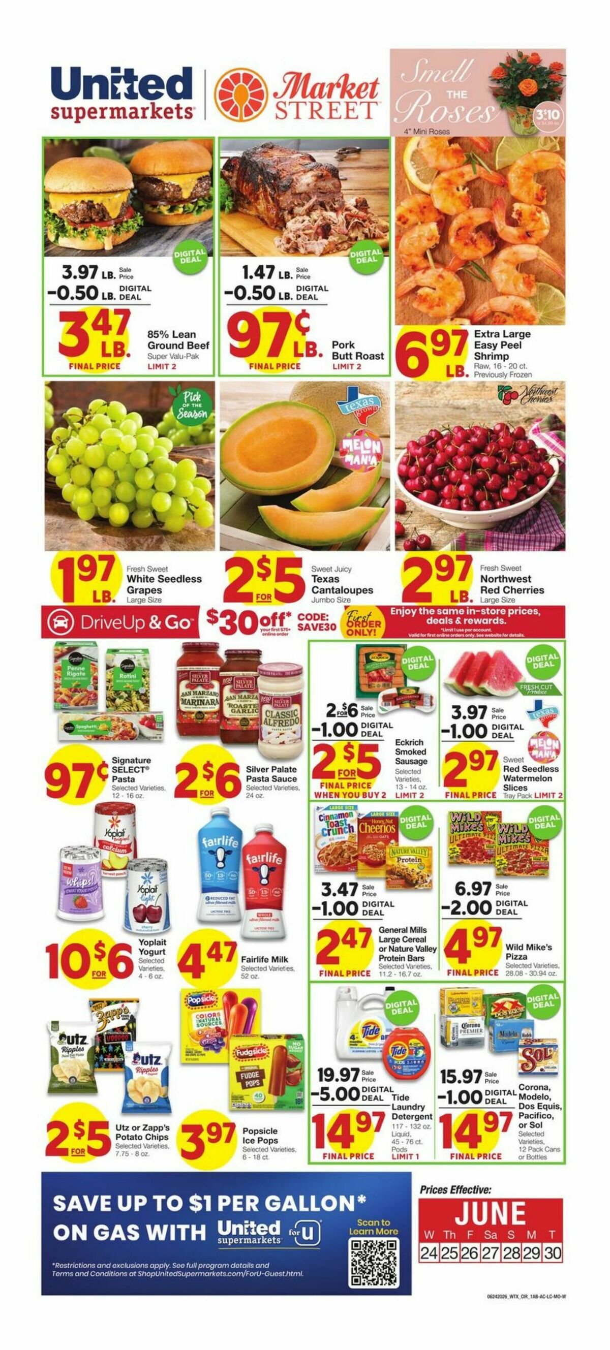United Supermarkets Weekly Ad from June 24