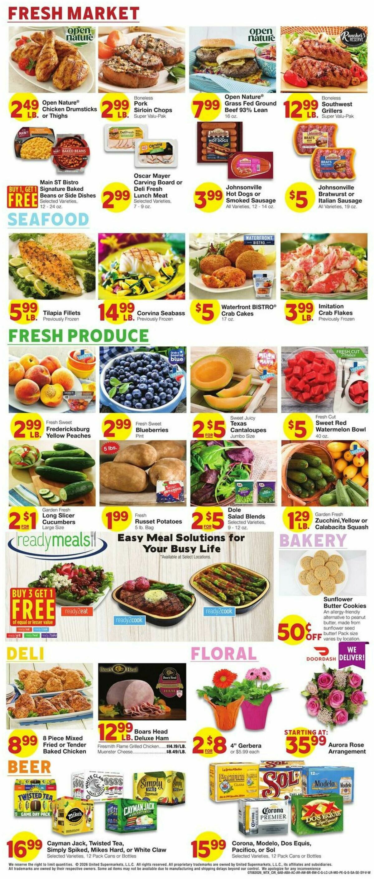 United Supermarkets Weekly Ad from July 8