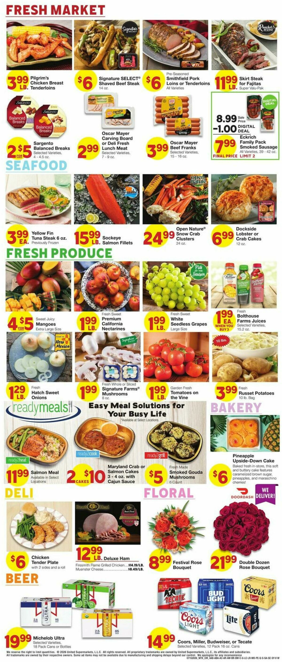 United Supermarkets Weekly Ad from July 15