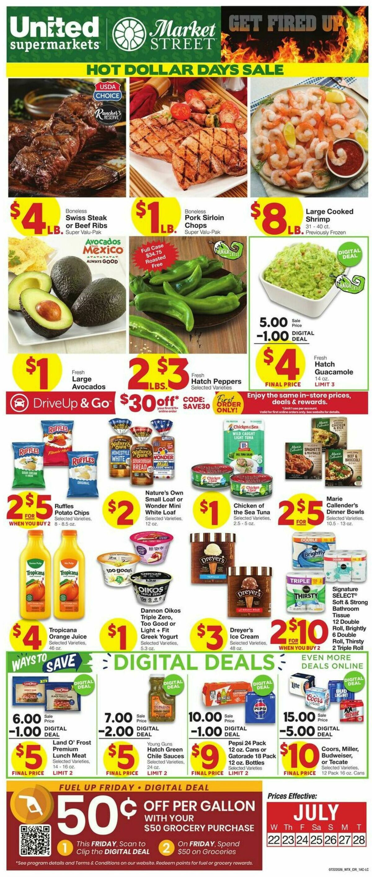 United Supermarkets Weekly Ad from July 22