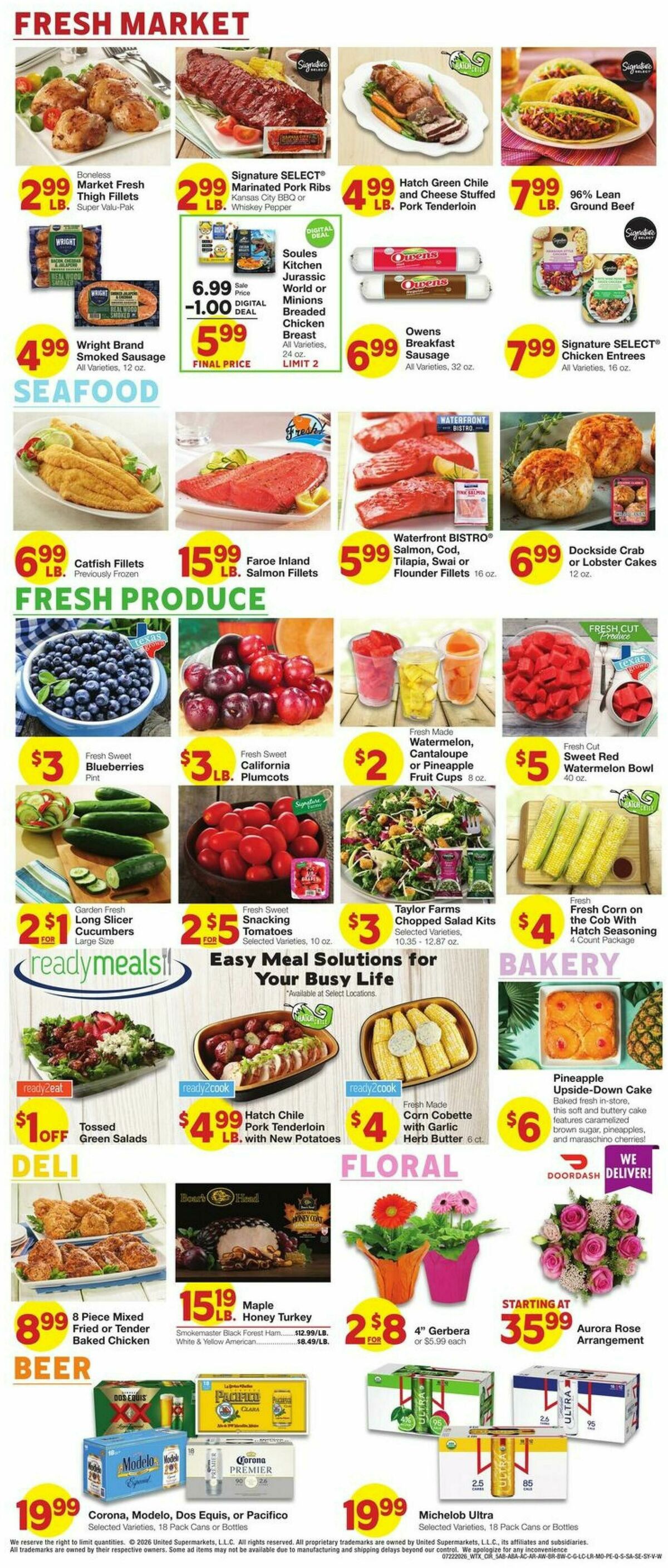 United Supermarkets Weekly Ad from July 22