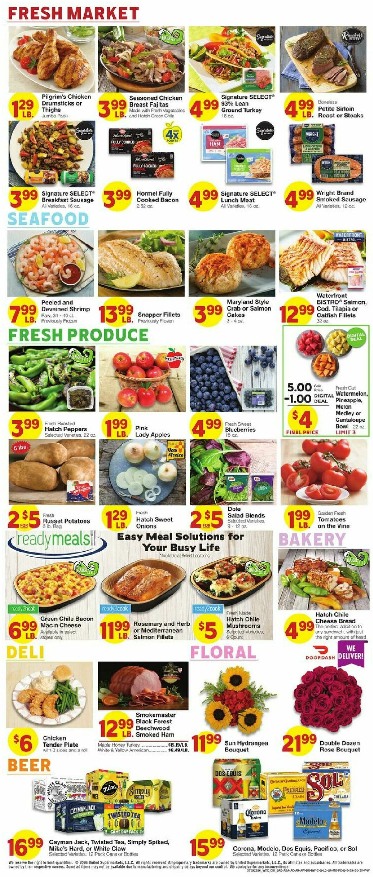 United Supermarkets Weekly Ad from July 29