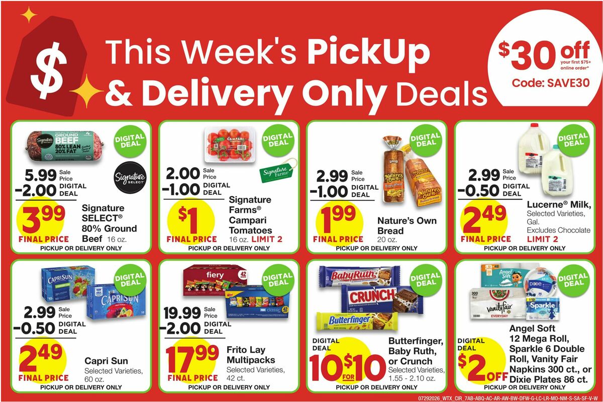United Supermarkets Weekly Ad from July 29
