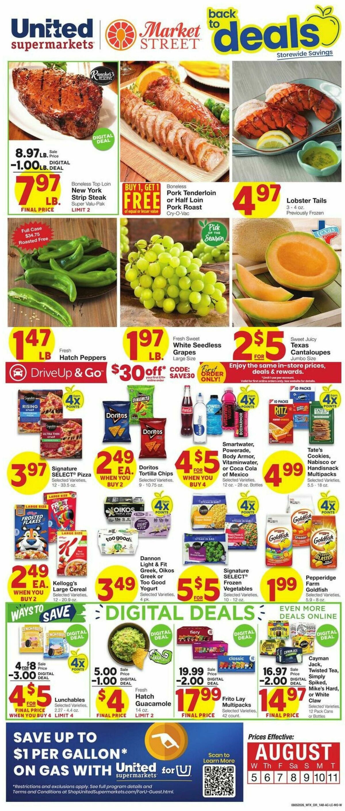 United Supermarkets Weekly Ad from August 5