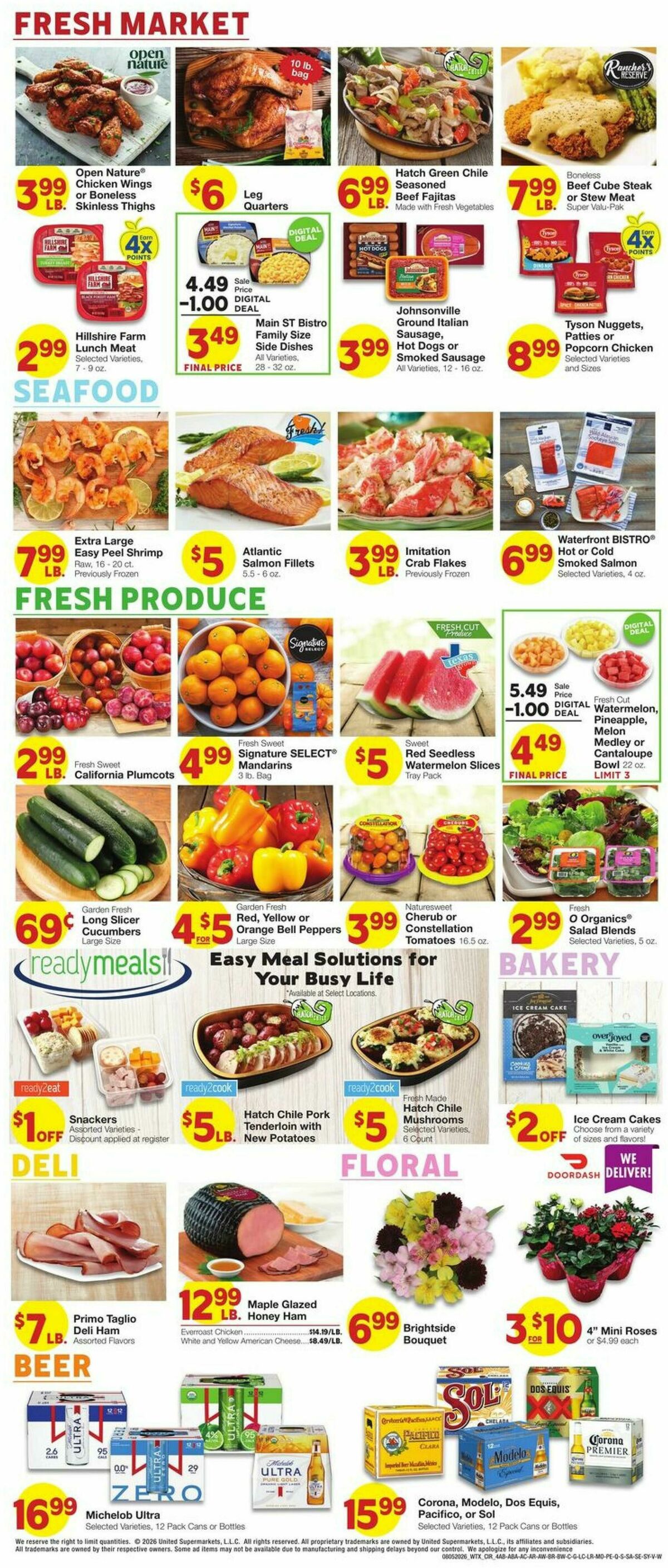United Supermarkets Weekly Ad from August 5