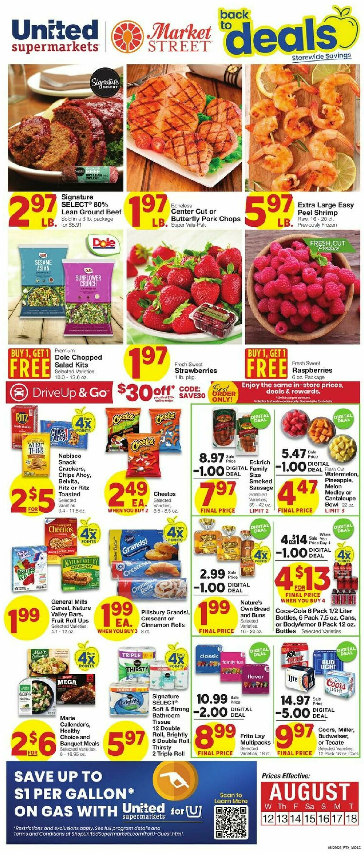 United Supermarkets Weekly Ad from August 12