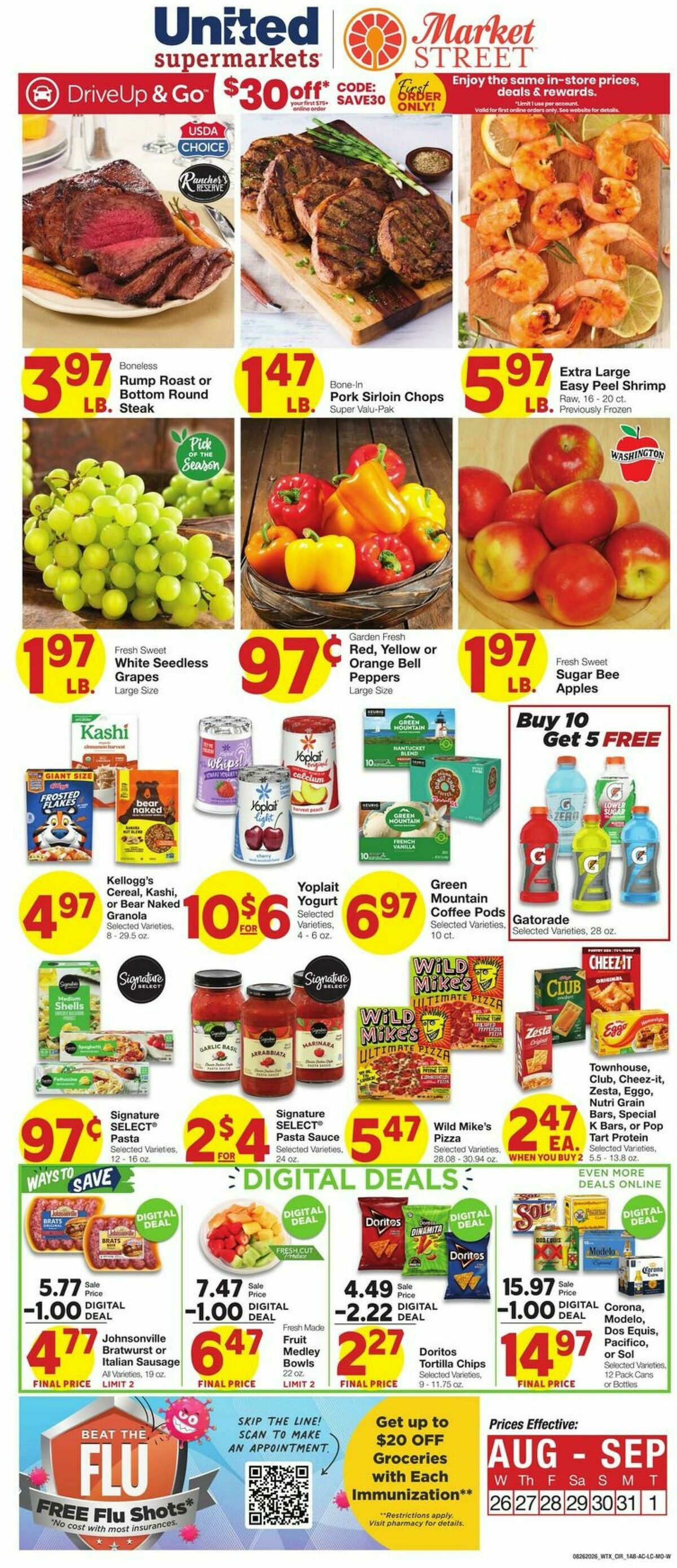 United Supermarkets Weekly Ad from August 26