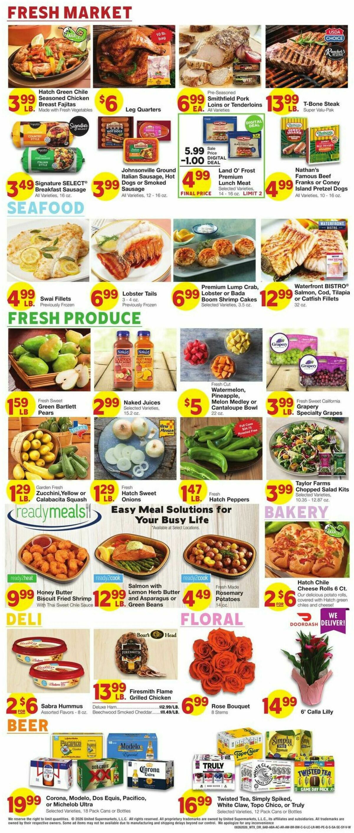 United Supermarkets Weekly Ad from August 26