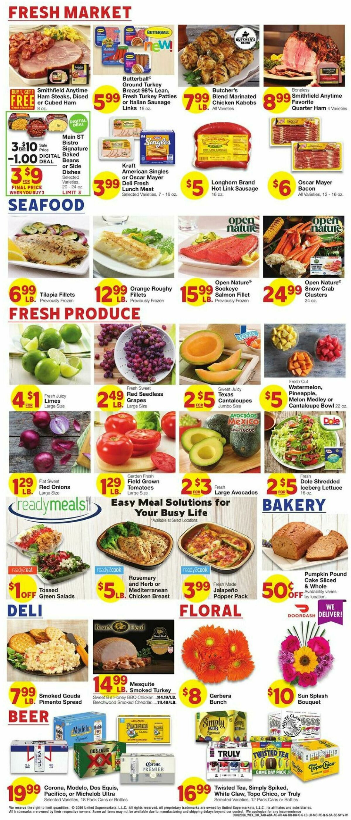 United Supermarkets Weekly Ad from September 2