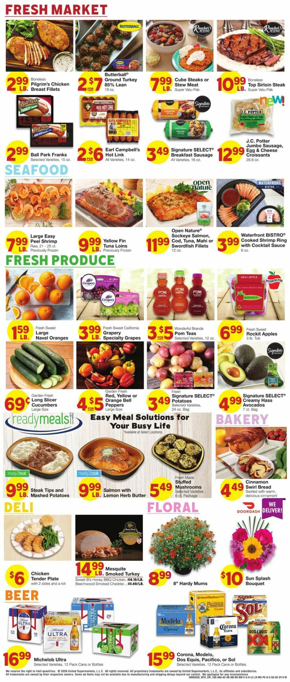 United Supermarkets Weekly Ad from September 9
