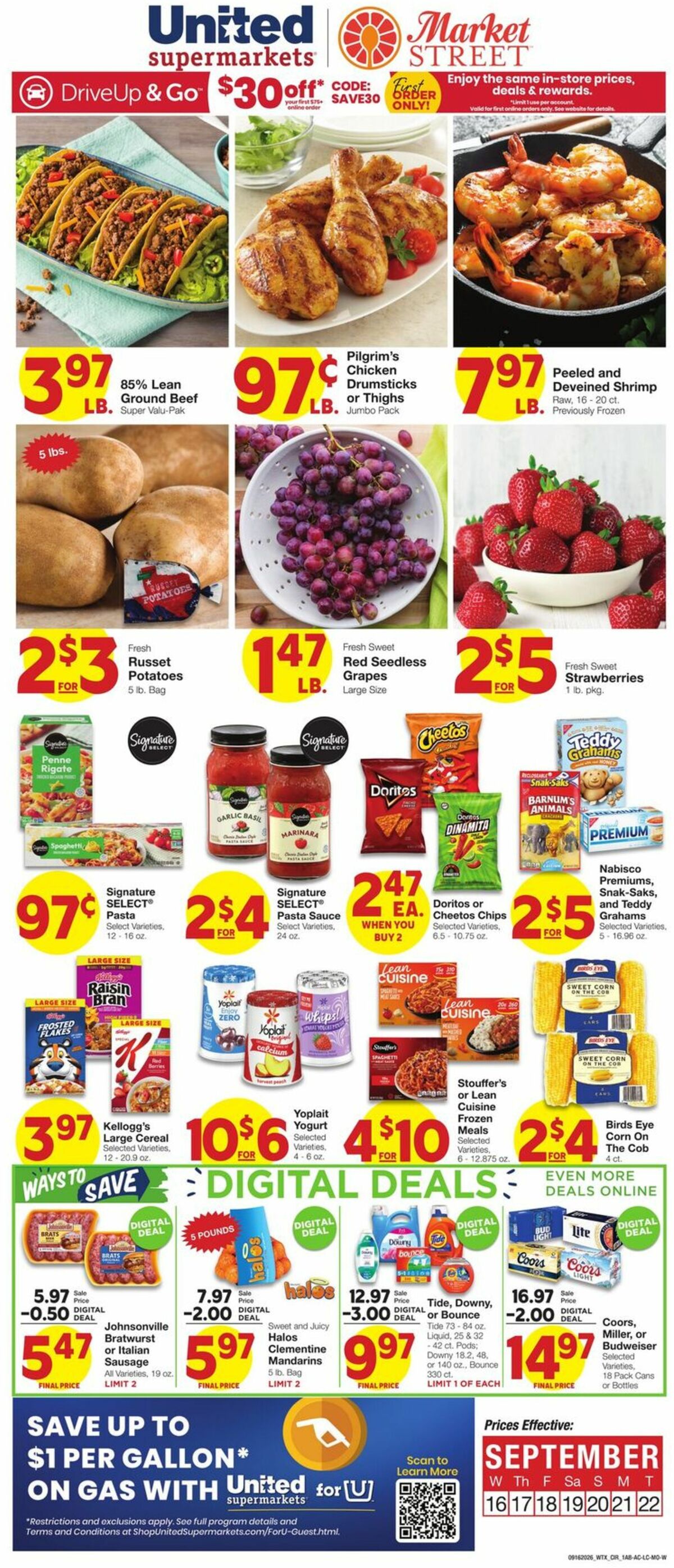 United Supermarkets Weekly Ad from September 16