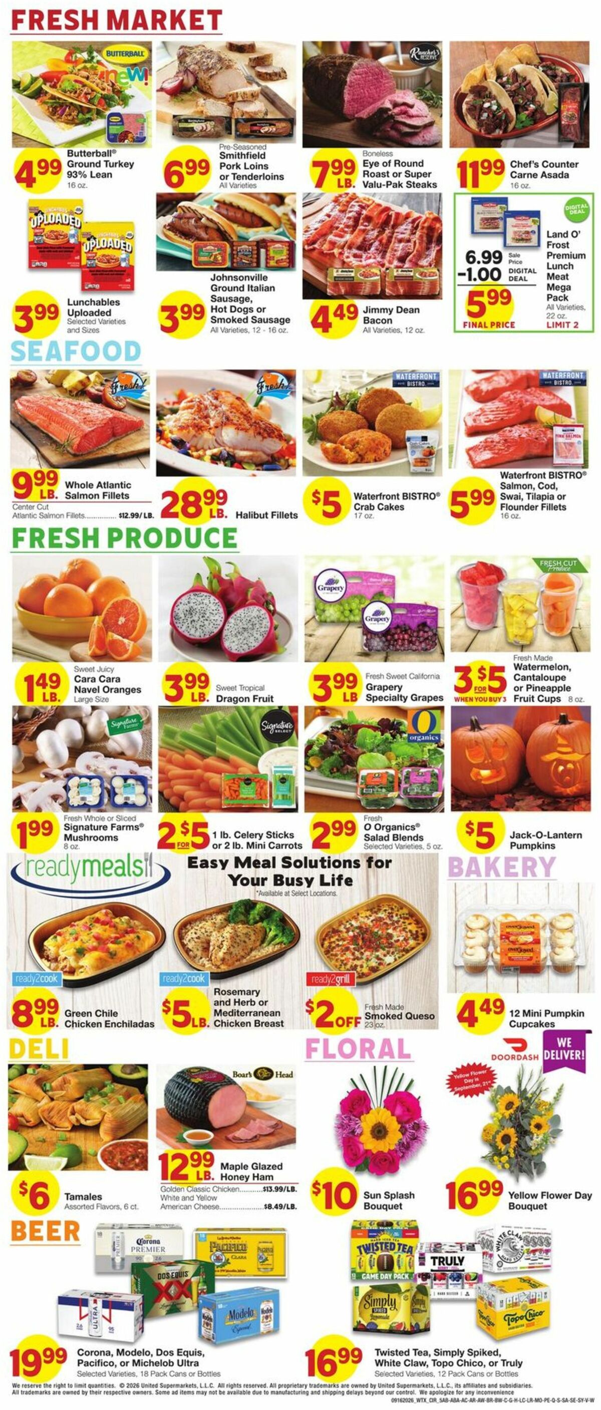 United Supermarkets Weekly Ad from September 16
