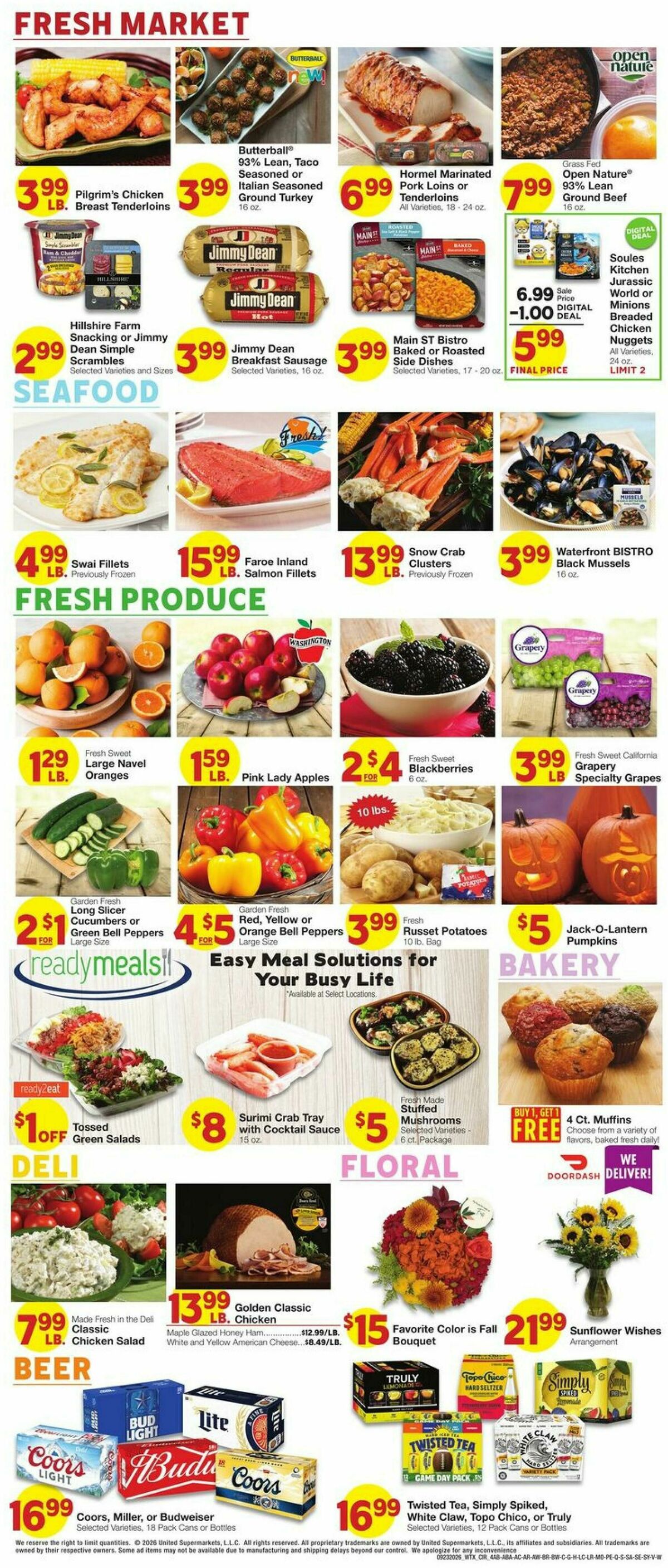 United Supermarkets Weekly Ad from September 23