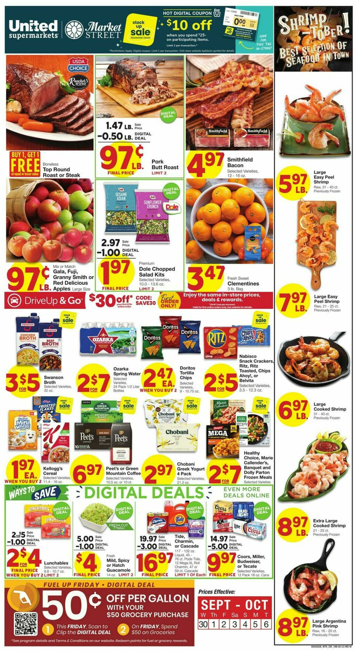 United Supermarkets Weekly Ad from September 30