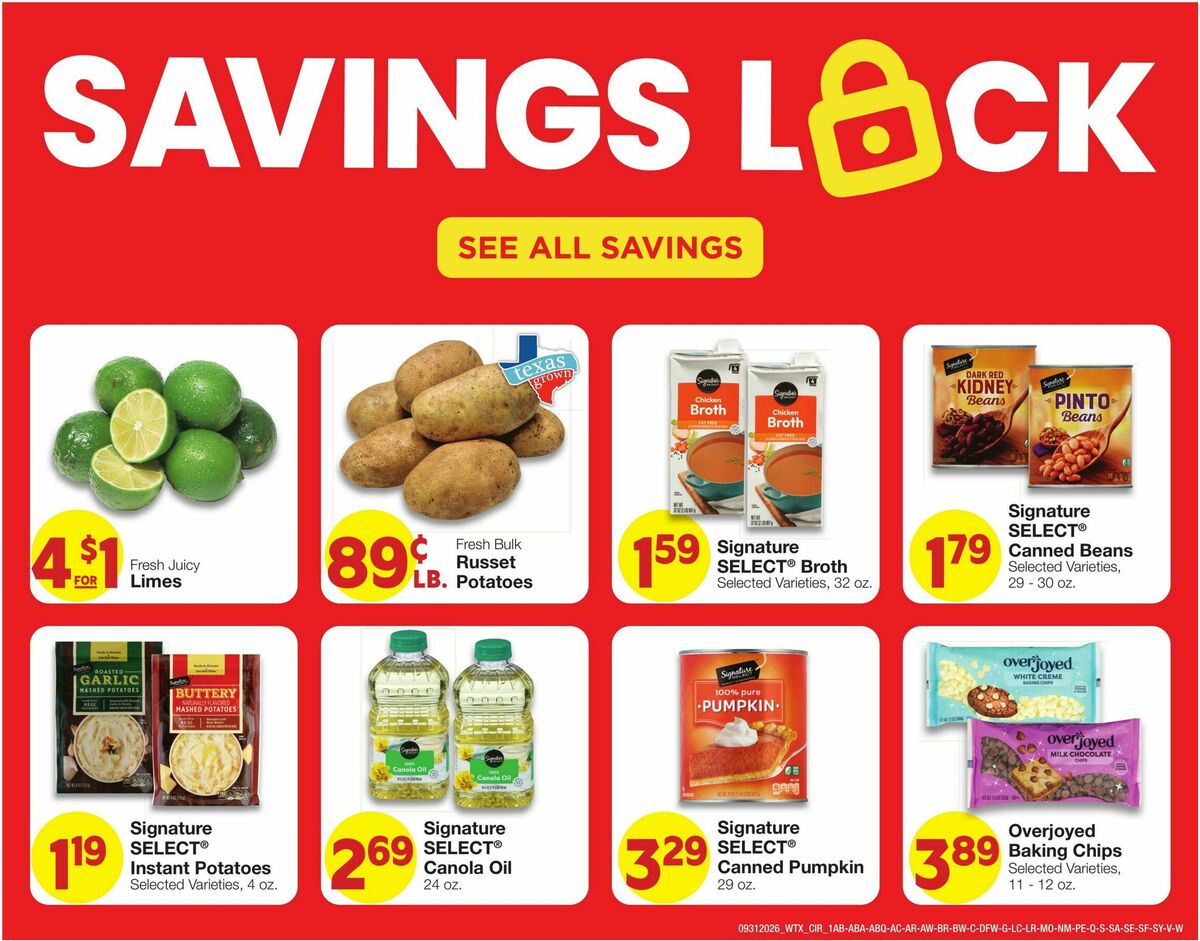 United Supermarkets Weekly Ad from September 30