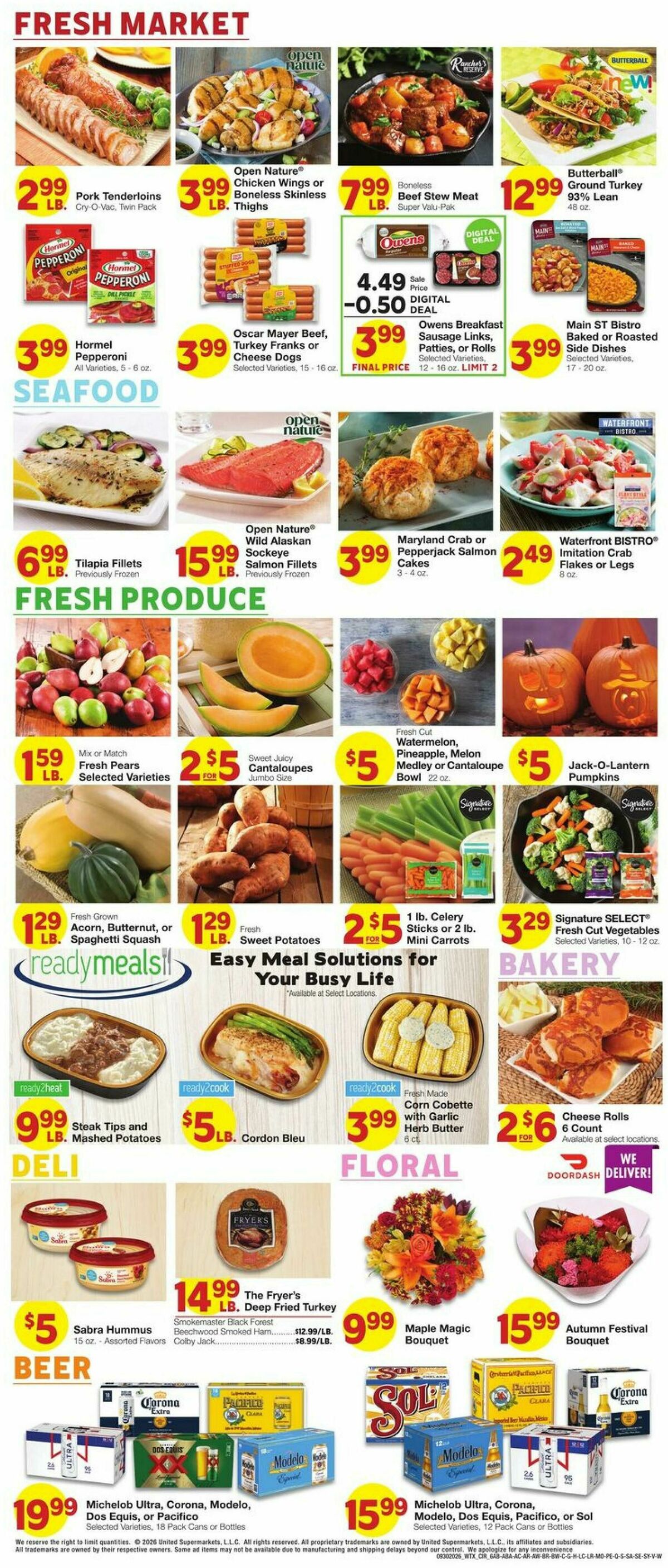 United Supermarkets Weekly Ad from September 30