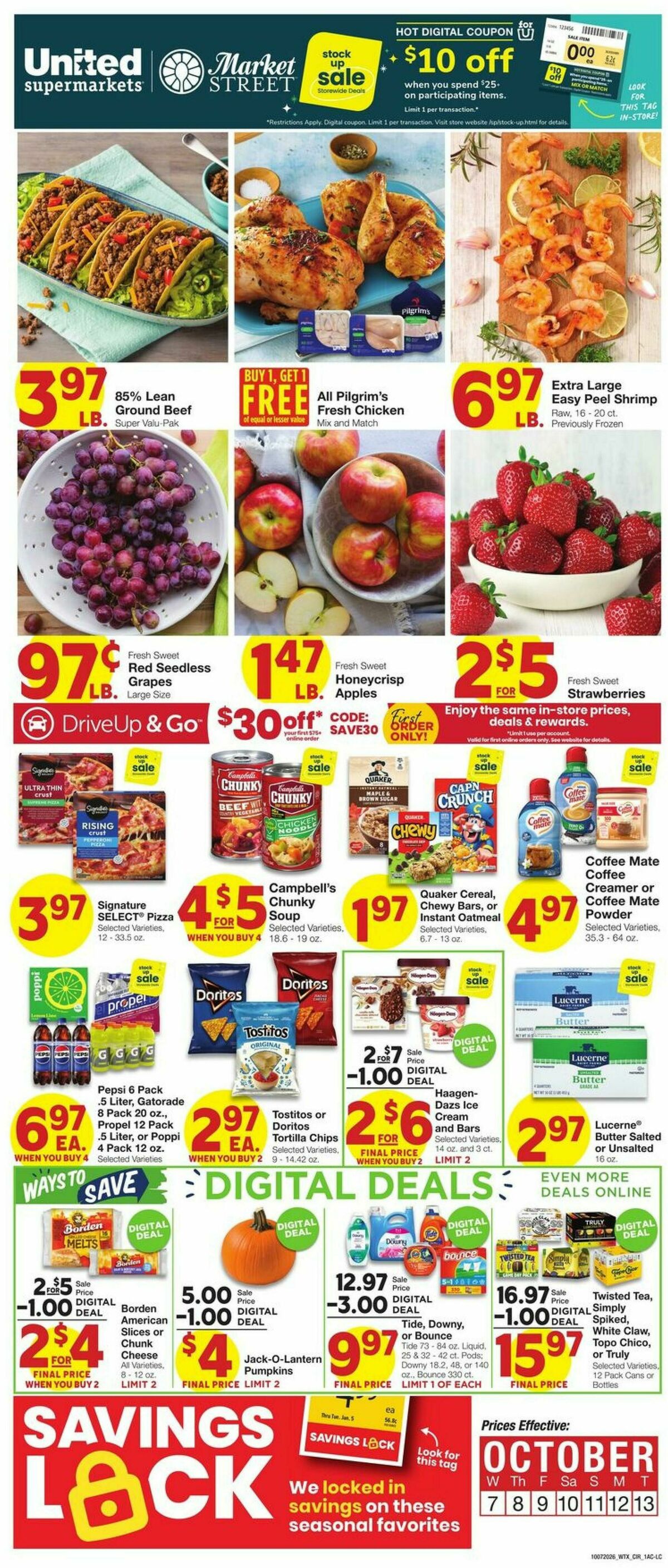 United Supermarkets Weekly Ad from October 7