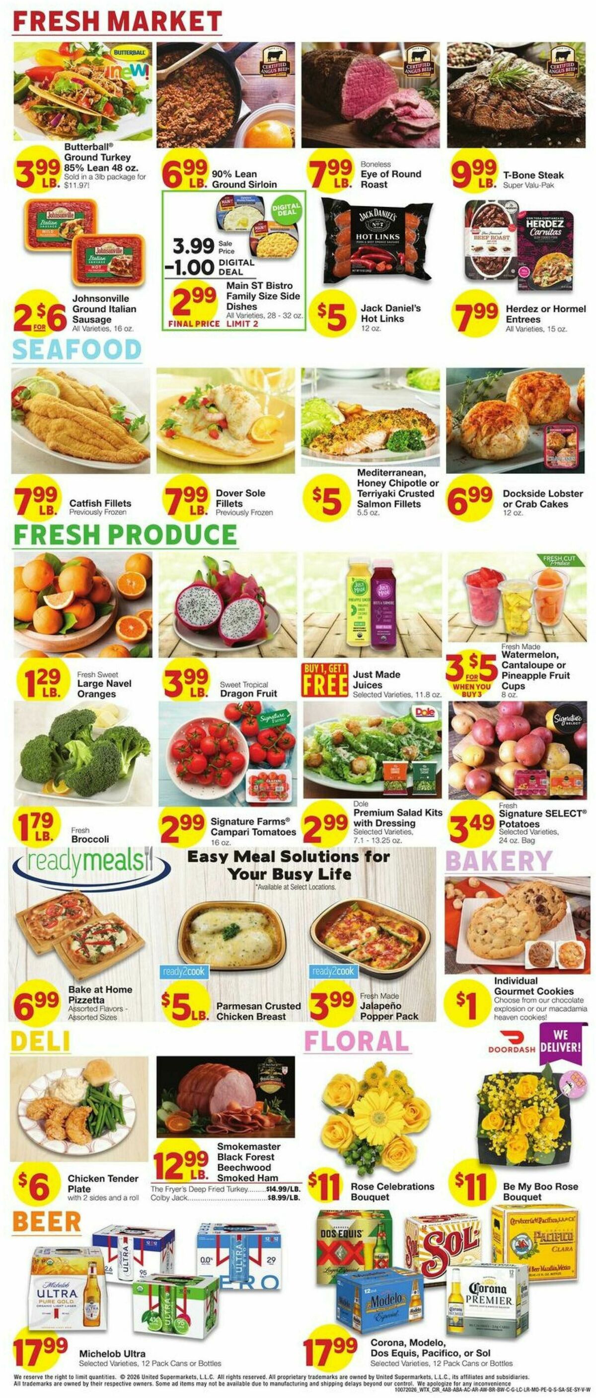 United Supermarkets Weekly Ad from October 7