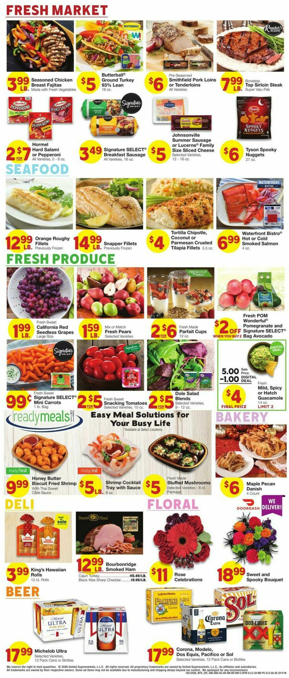 United Supermarkets Weekly Ad from October 21