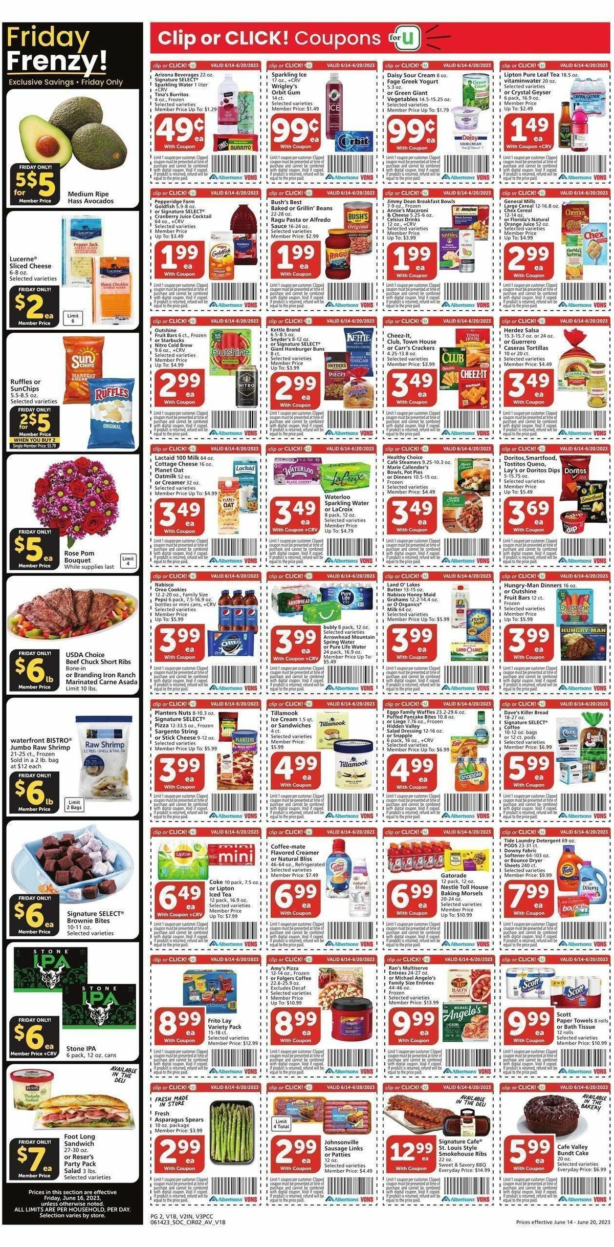 Vons Weekly Ad from June 14