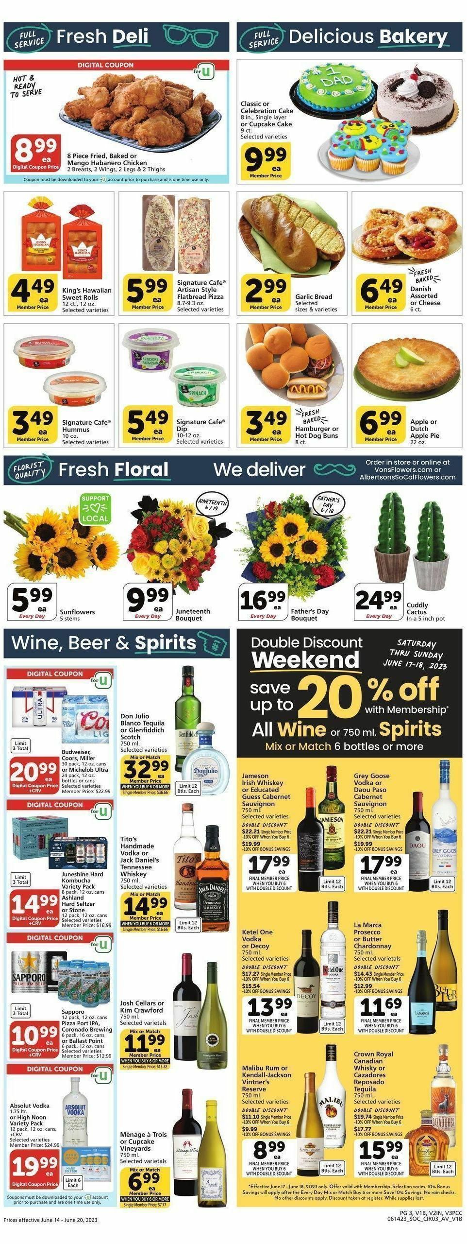Vons Weekly Ad from June 14