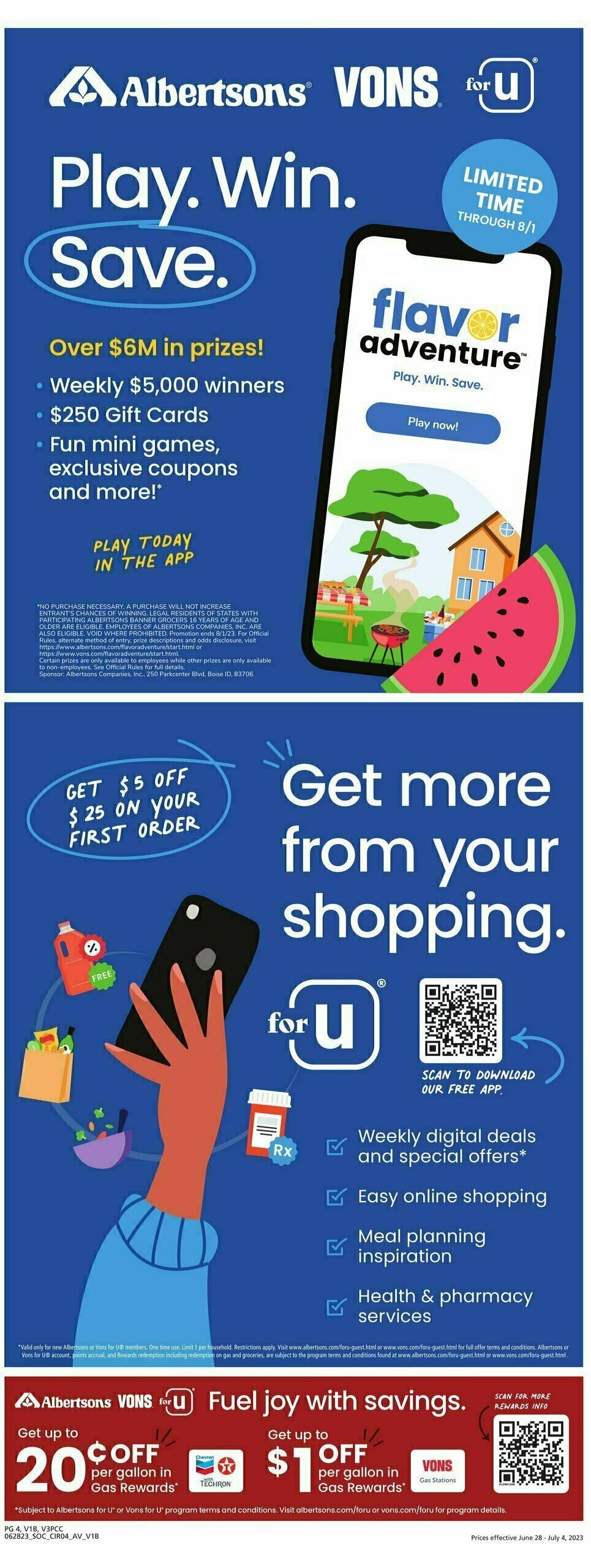 Vons Weekly Ad from June 28