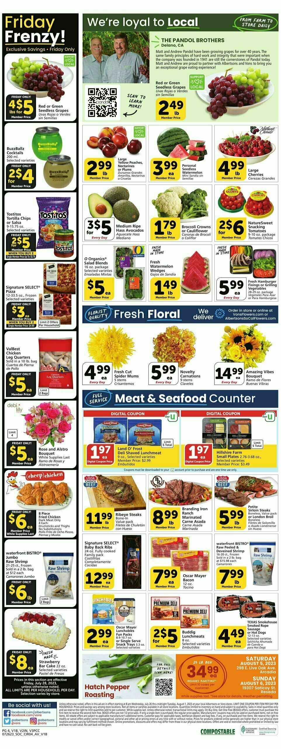 Vons Weekly Ad from July 26