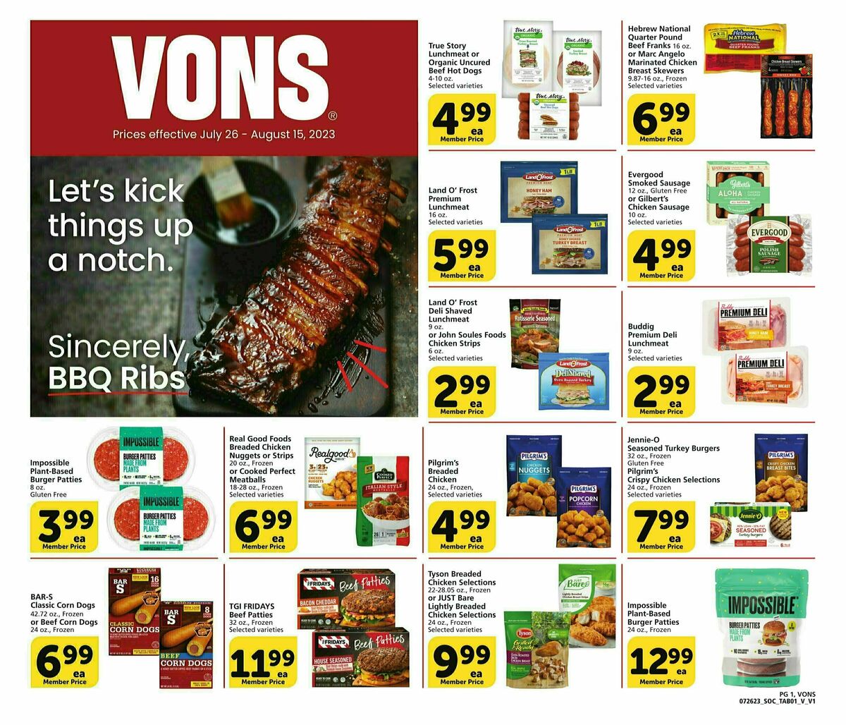 Vons Big Book of Savings Weekly Ad from July 26