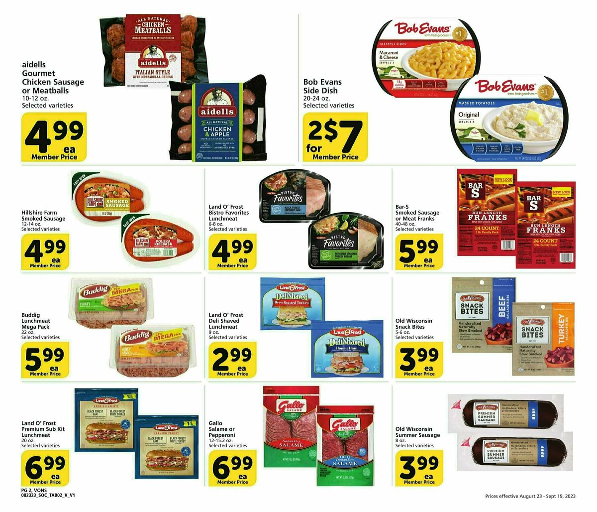 Vons Big Book of Savings Weekly Ad from August 23