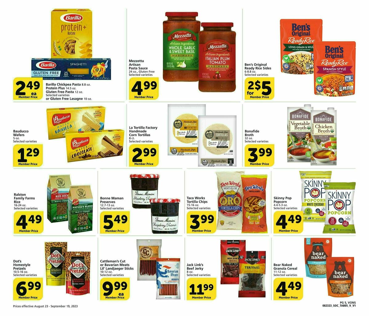 Vons Big Book of Savings Weekly Ad from August 23