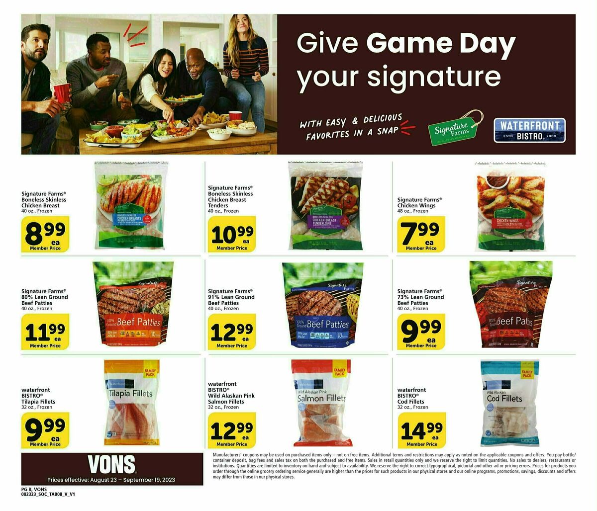 Vons Big Book of Savings Weekly Ad from August 23