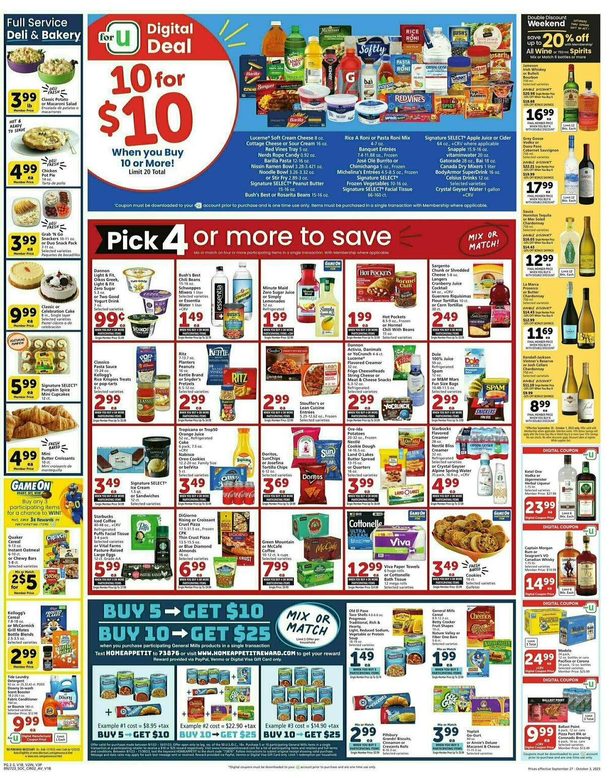Vons Weekly Ad from September 27