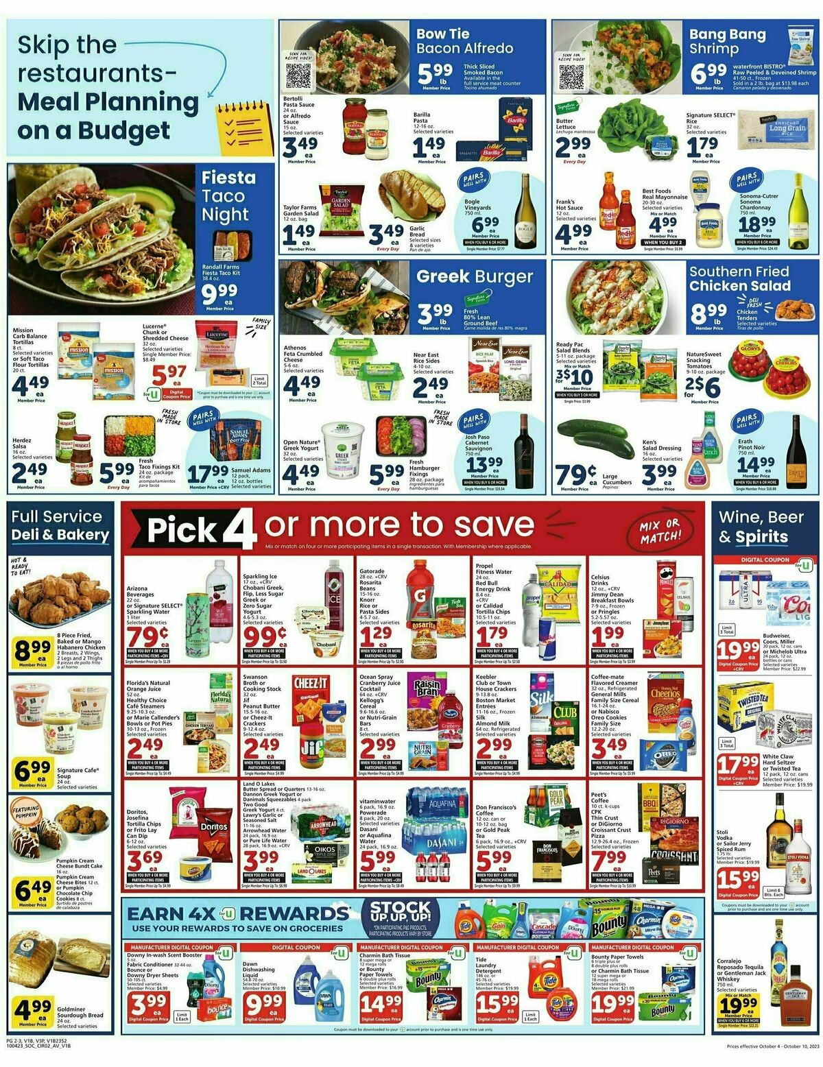 Vons Weekly Ad from October 4