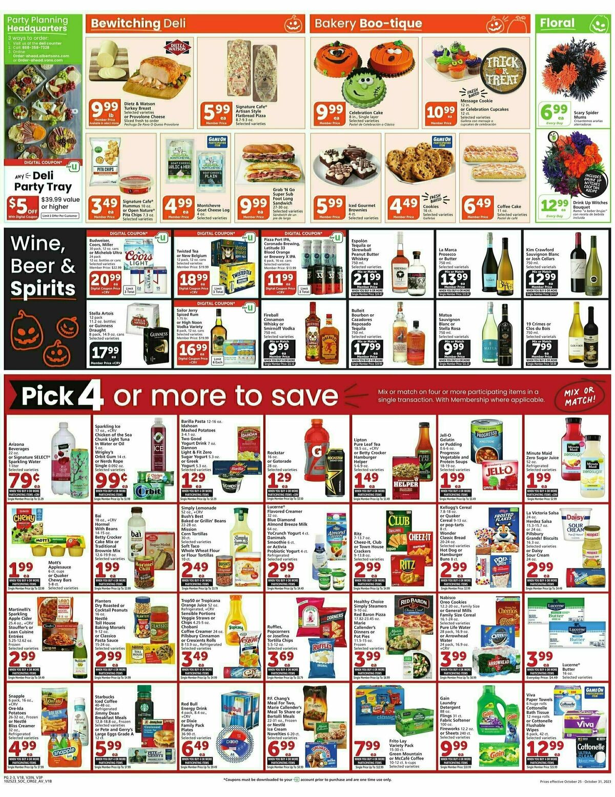 Vons Weekly Ad from October 25