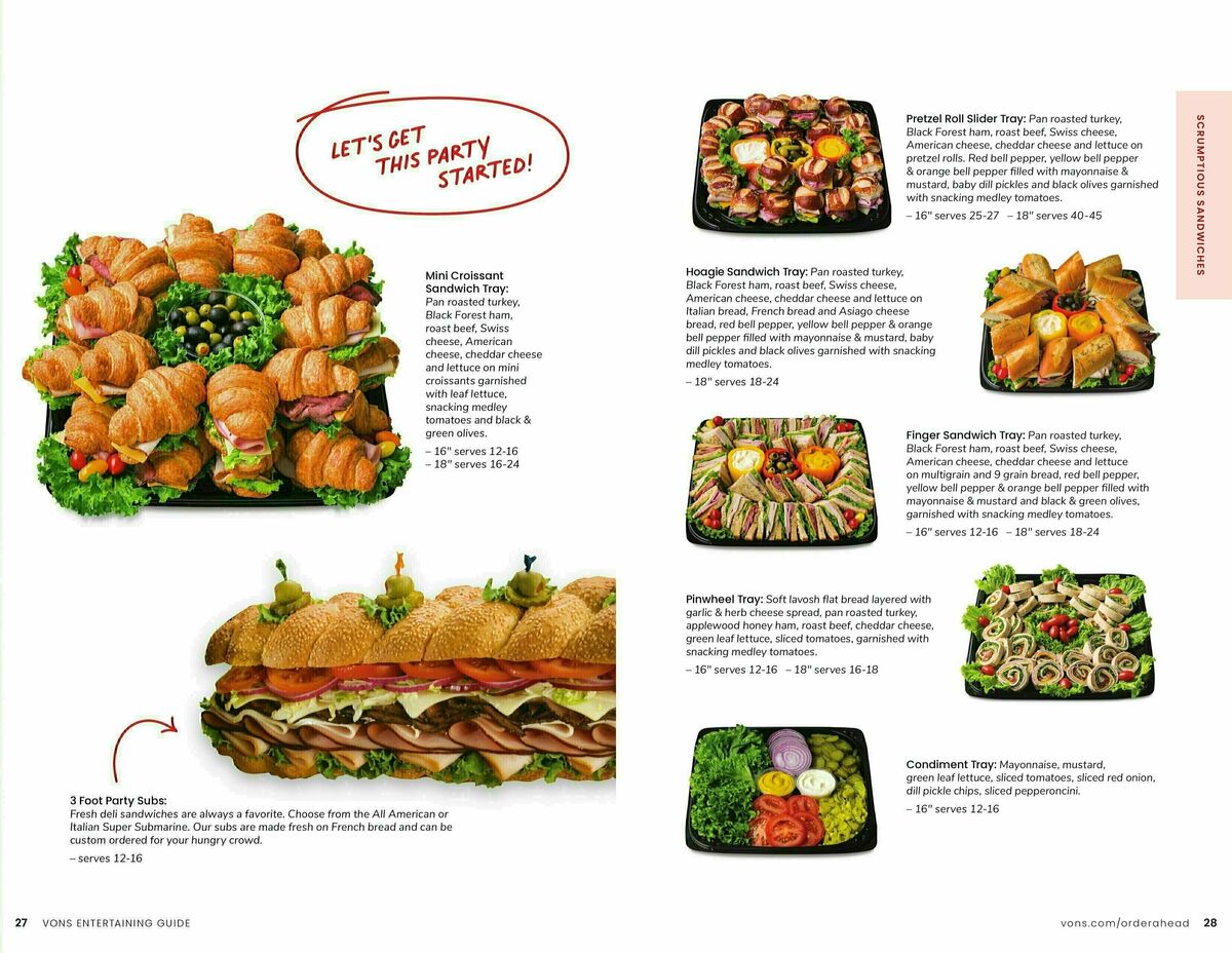 Vons Entertaining Guide Weekly Ad from November 9