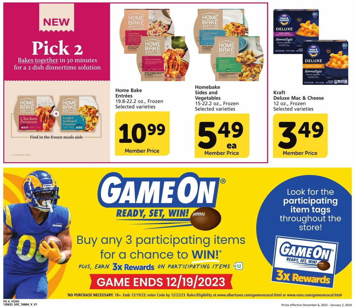 Vons Big Book of Savings Weekly Ad from December 6