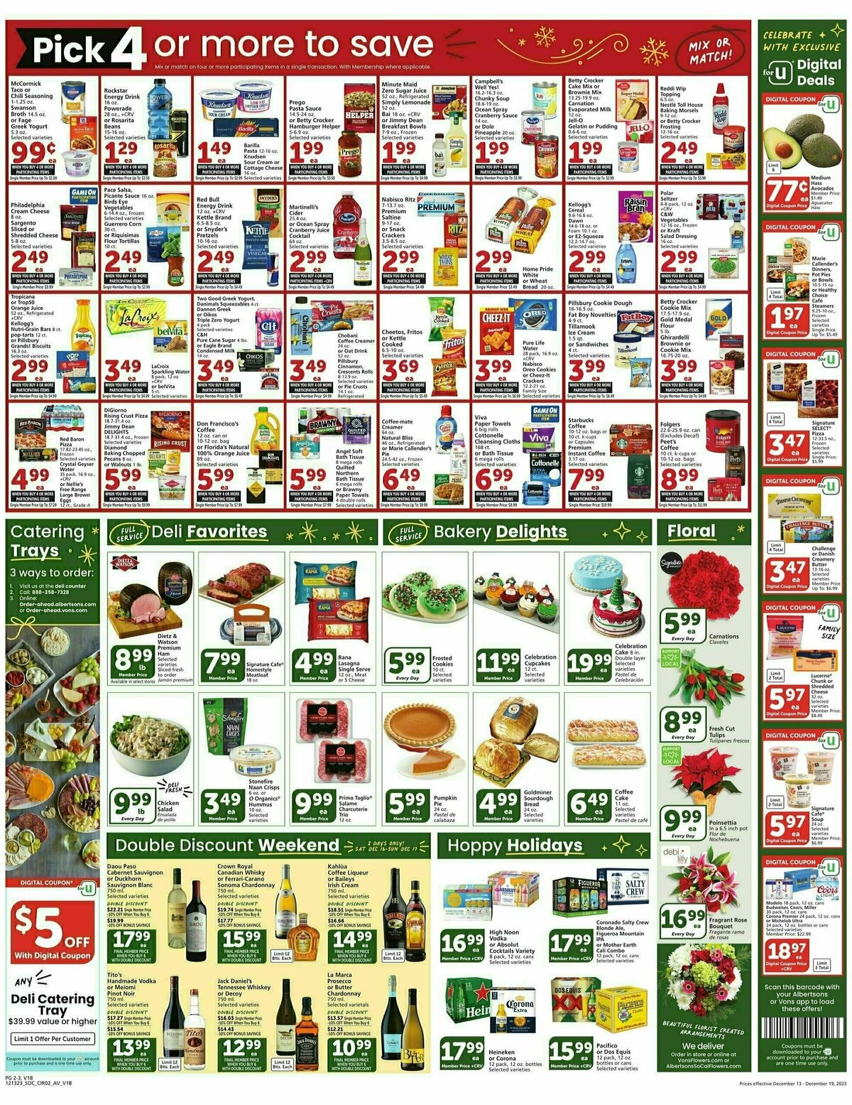 Vons Weekly Ad from December 13