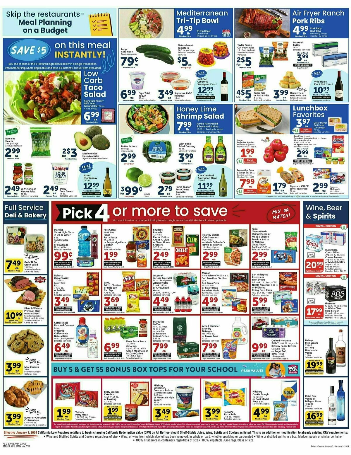 Vons Weekly Ad from January 3
