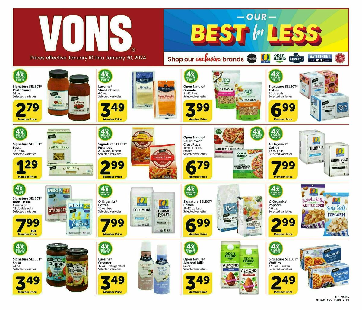 Vons Big Book of Savings Weekly Ad from January 10