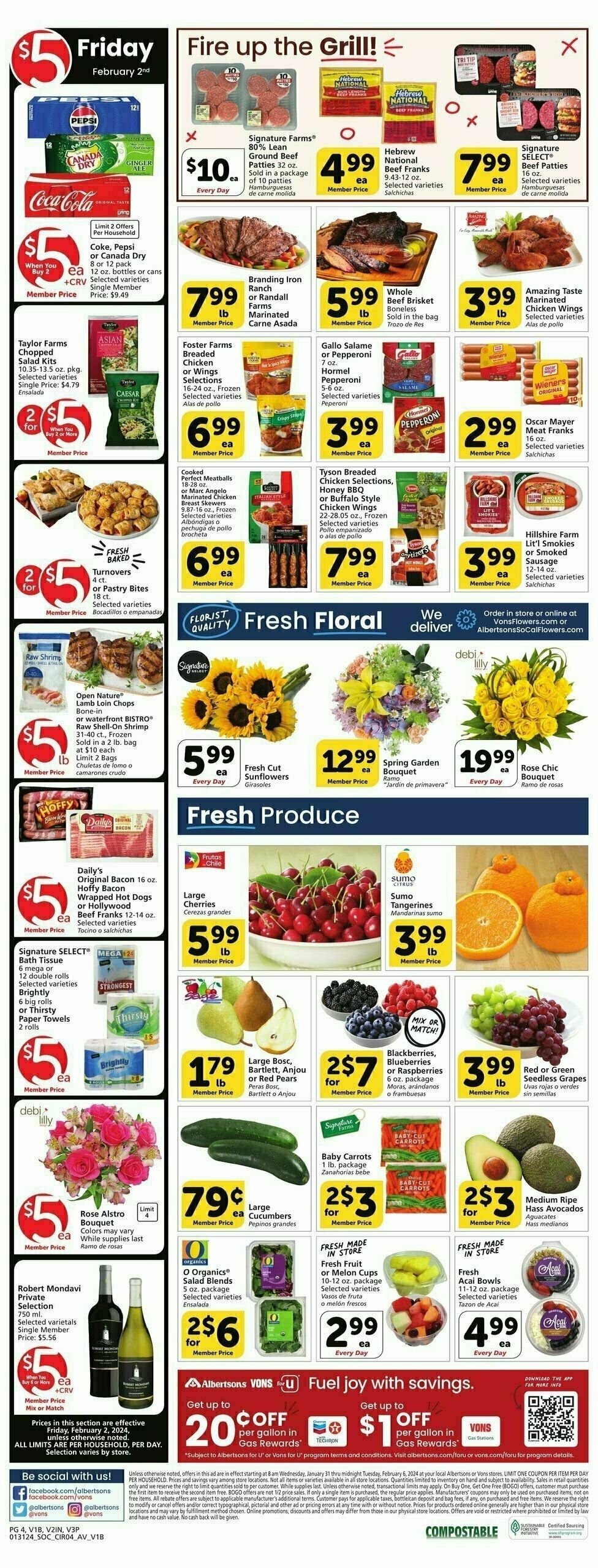 Vons Weekly Ad from January 31