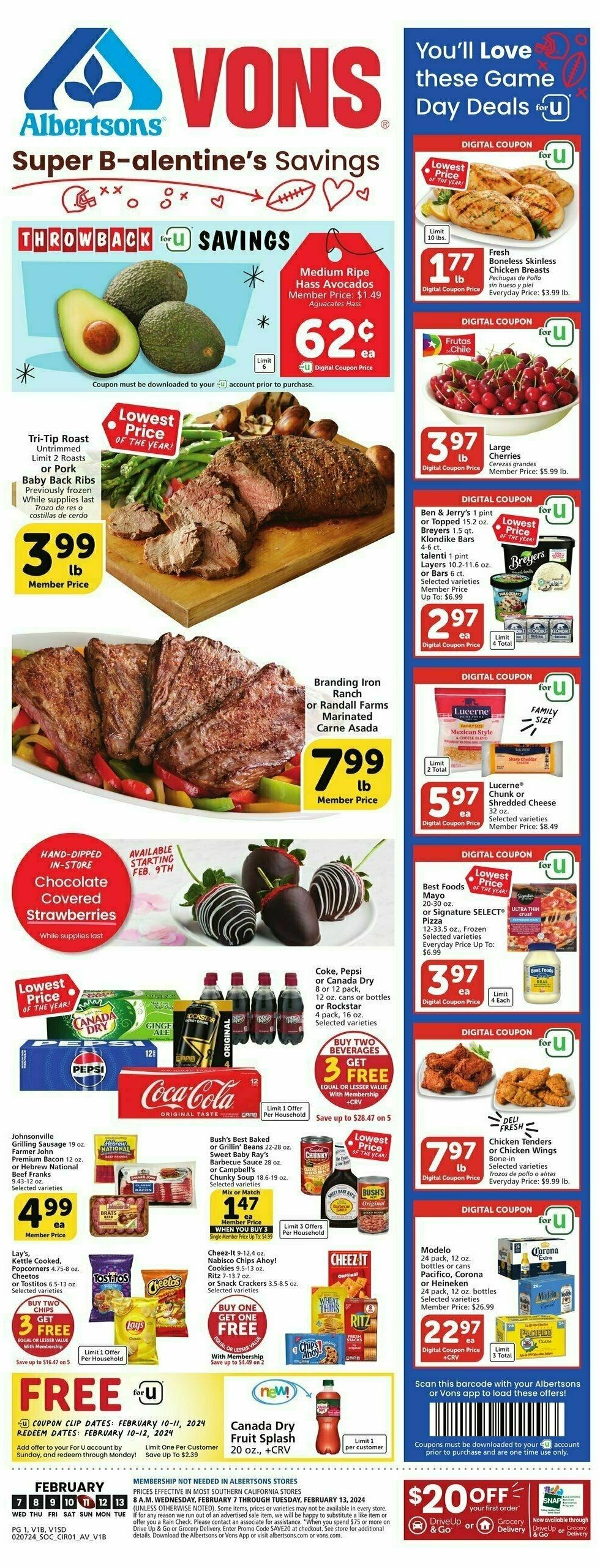 Vons Weekly Ad from February 7